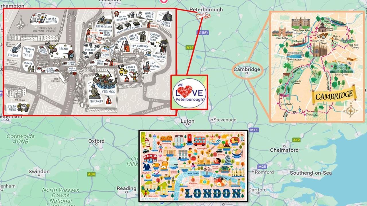 Penelope Maison - London In 50 Mins, Free Parking, 1 Bdrm Holiday home Peterborough