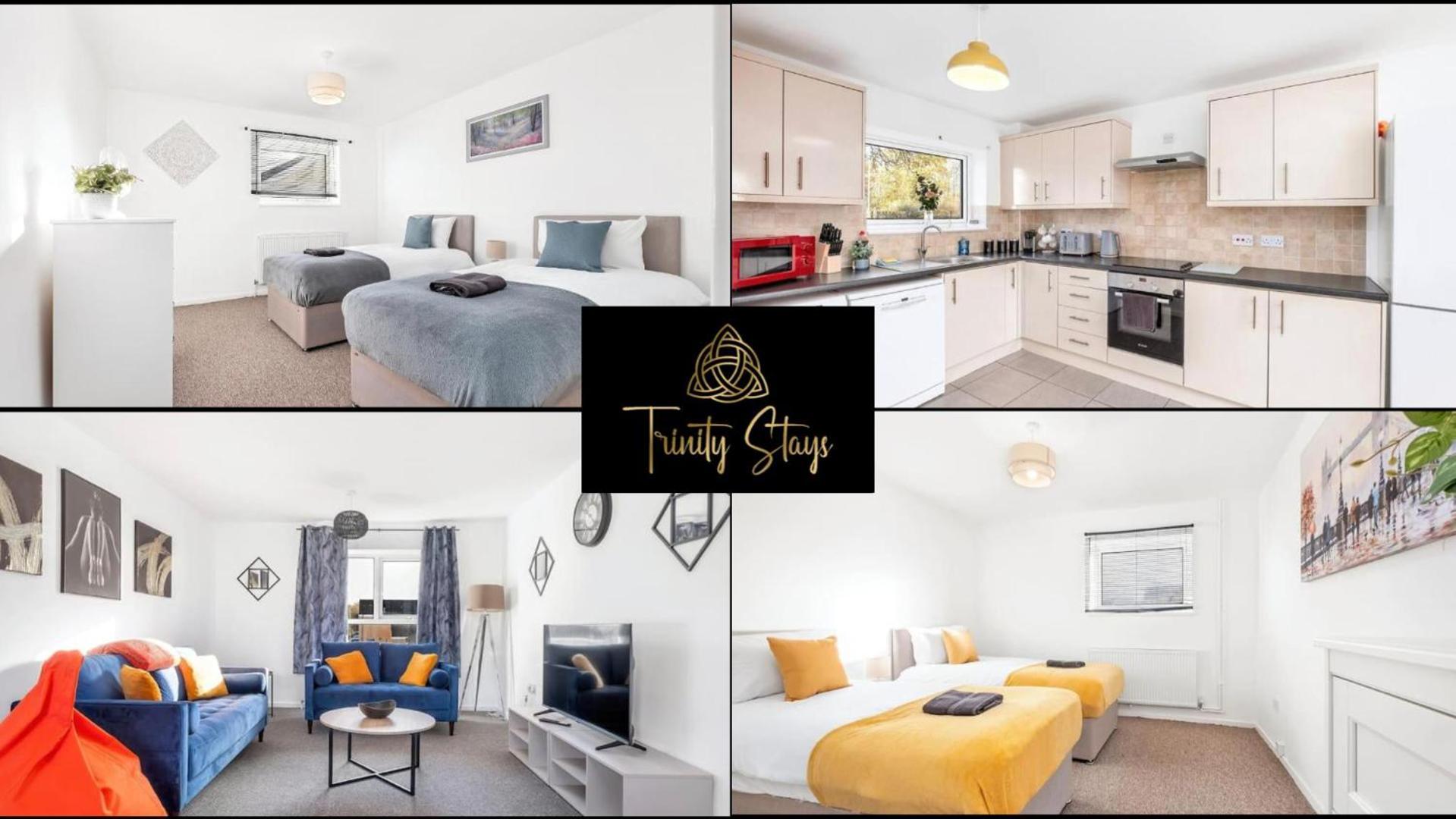Spacious 4 Bedroom House Convenient Location By Trinity Short Lets & Serviced *