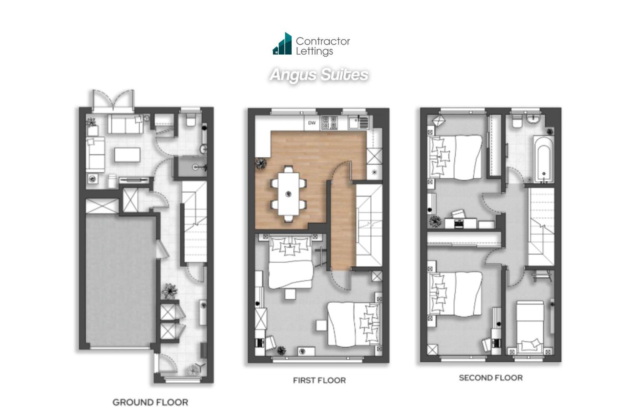 4 Bedroom Elegant House Near Center With Free Parking - Angus By Contractor Lettings Holiday home