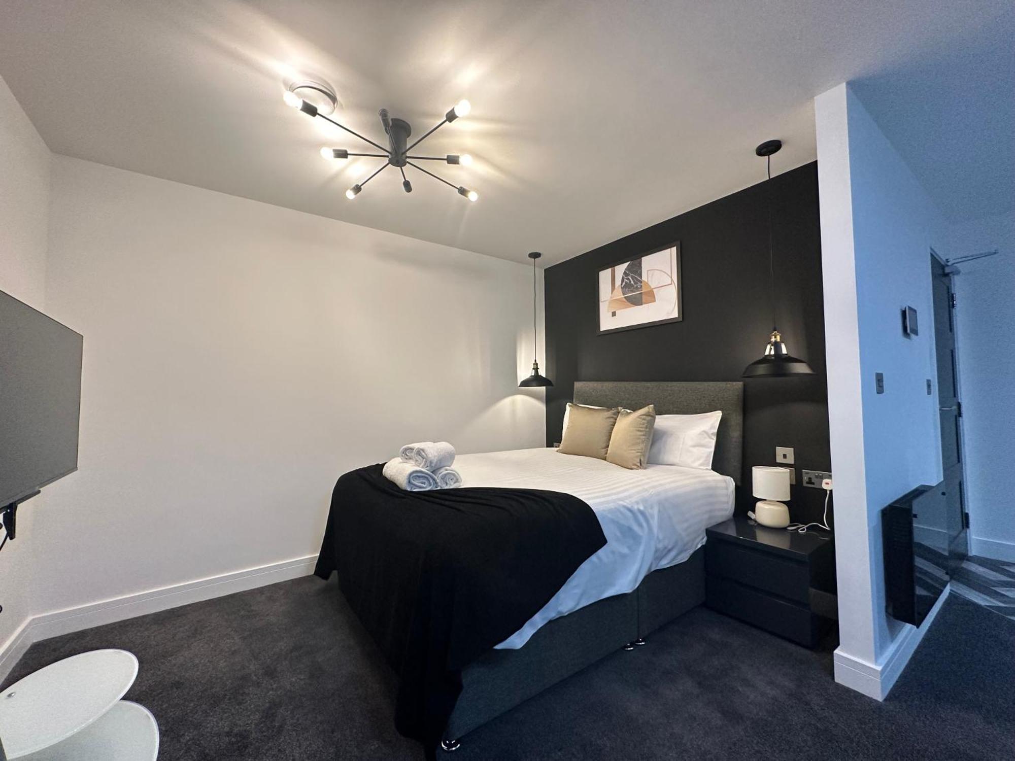 Studio & 1 Bedroom Apartments - Pe1 - Contractor Friendly - Free Parking - Sofa Beds - Sky Tv - Full Kitchen - Washer Dryer - Wifi Aparthotel Peterborough