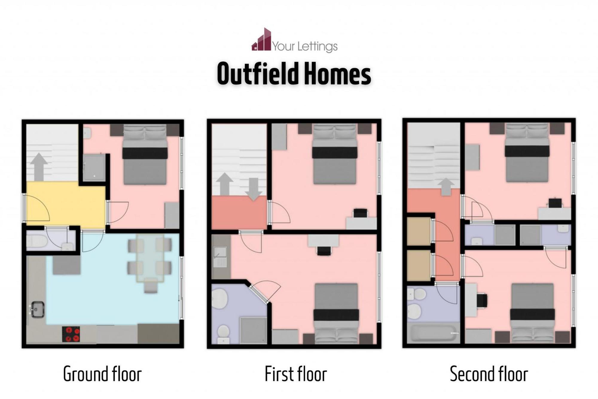Holiday home Outfield Homes: 5-bedroom Contractor House With Wi-fi Peterborough