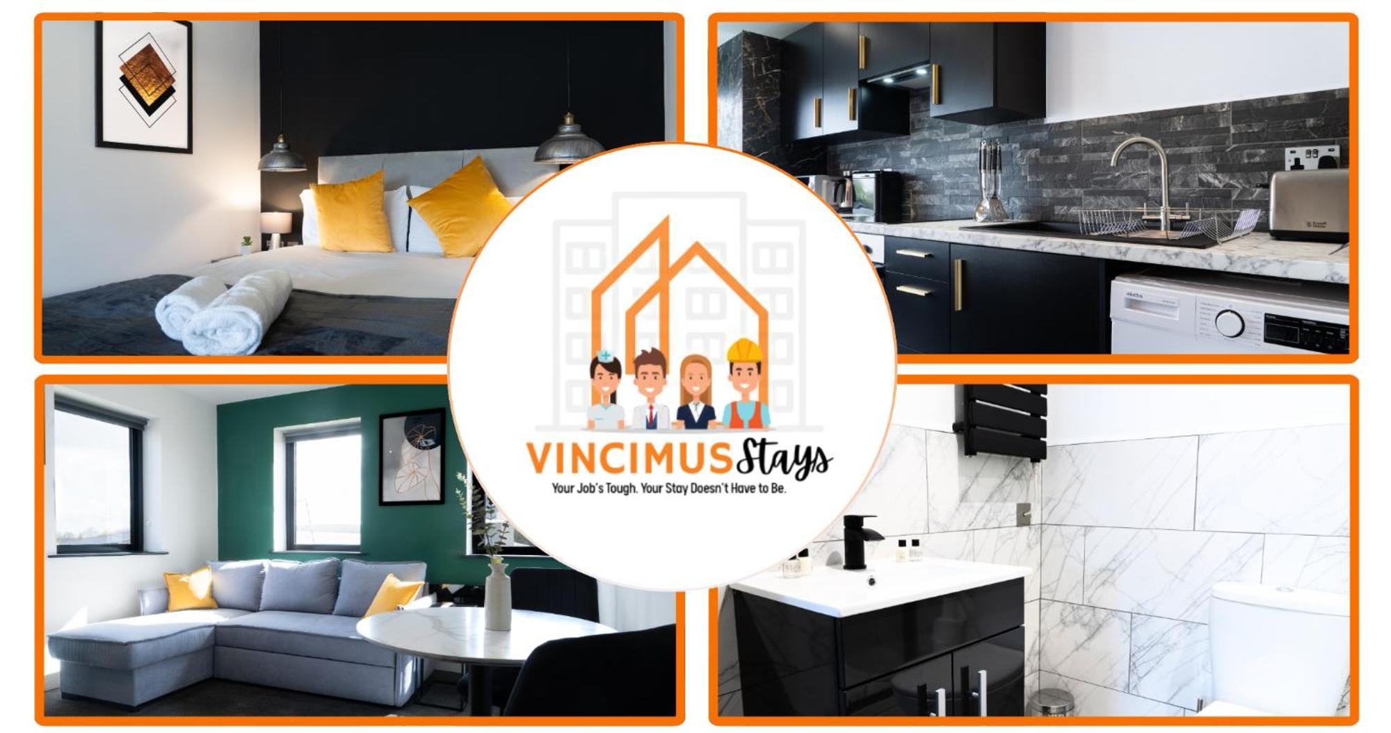 Aparthotel Vincimus Stays Peterborough - Contractor Only Stays - Studio & 1 Bed Apartments With Sofa Beds - Full Kitchens - Free Parking - Wifi - Sky Tv! *